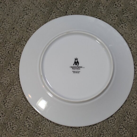 Crown Ming Fine China  Jian Shiang 1112 Windsor Pattern 7.5" Salad Plate - Picture 3 of 3